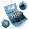 ekavale Women's Leather Wallet with RFID Protection 25 Compartments Women's