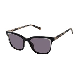 Ted Baker TWS298 Square Sunglasses for Women, 53 mm, UV400 Protection, Black