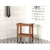 18" Sumba-Bjön™ Slatted Teak Shower Bench with Shelf