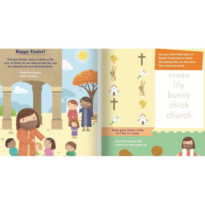 Say and Pray Bible Easter Sticker and Activity Book
