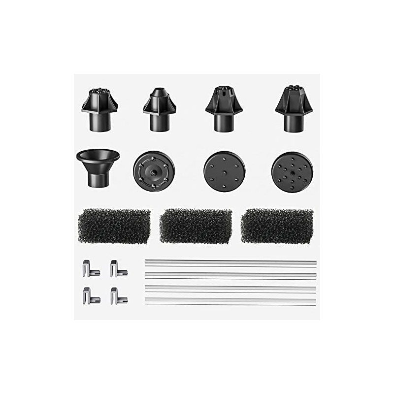 GAIZERL Solar Fountain Accessories with 7 Nozzles & 4 Narrow