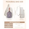 Prokva Pickleball Bag for Women, Quilted Crossbody Pickleball Paddle Bag