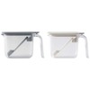 Marna Seasoning Pot, Gray, White, Set of 2