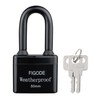 FIGODE® Outdoor Waterproof Padlock, Large Heavy Duty Sturdy Covered Laminated
