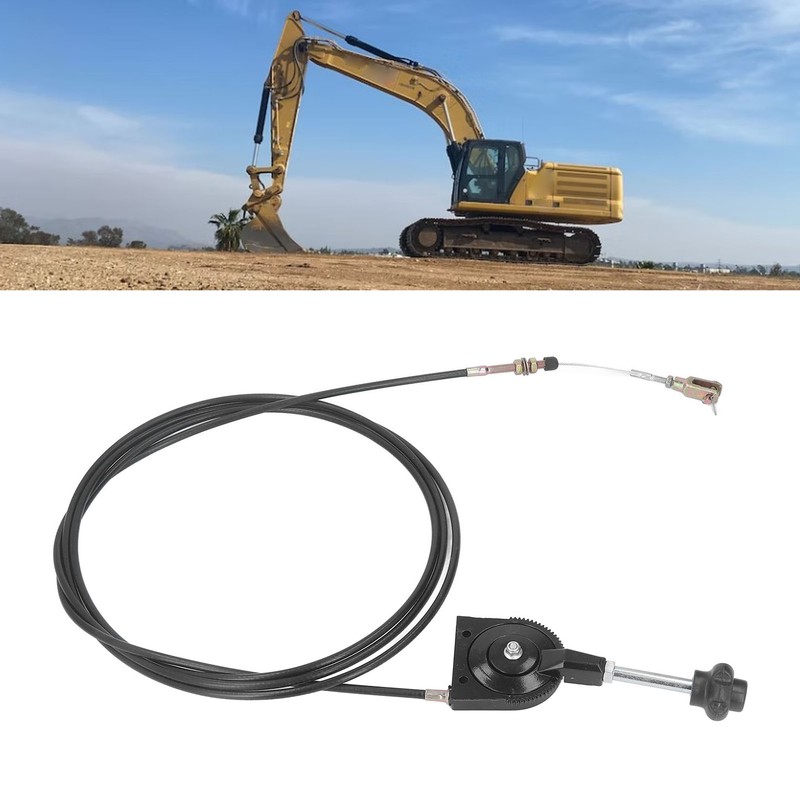 Excavator Manual Throttle Cable Controller 4m Stainless Steel Throttle Motor