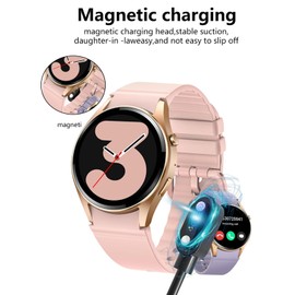 UYRUREL [2-Pack] for AKUMAKA G65 Fitness Tracker Smartwatch Magnetic USB Charging Cable, 2 Pin Cord Charger for Smart Watch.
