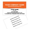 Custom Premium Business Cards - Half Orange (350gsm-Thick paper), UV