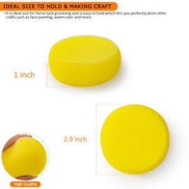 30 Pcs 2.9 inch Small Sponge Round Synthetic Artist Sponges Watercolor Sponges for Painting, Crafts, Ceramics, Household Use and More