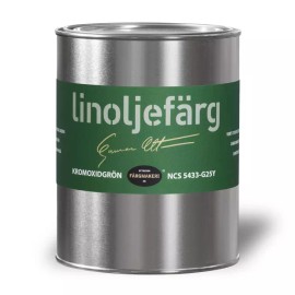 Ottosson Färgmakeri Linseed Oil Paint -Chromium Oxide Green - 1 Liter