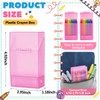 Clabby 1 Pcs 2 in 1 Plastic Crayon Box with