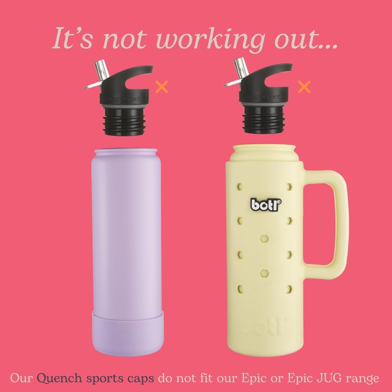 onegreenbottle BOTL QUENCH Classic collection cap. Straw cap with spout.