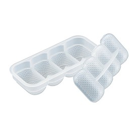 Akebono WE-124 Rice Ball Mold, Rice Bale-Shaped (Tawara Musubi), Clear, Made in Japan, Commercial Kitchen Supplies, Make Rice Bale-Shaped Rice Balls for Bento Boxes in a Snap, Double-Embossed to Prevent Rice from Sticking, Magic Bento Box Mold