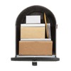 Plexon Gray Jumbo Size Rural Mailbox, 3175 cu-in Capacity, Galvanized