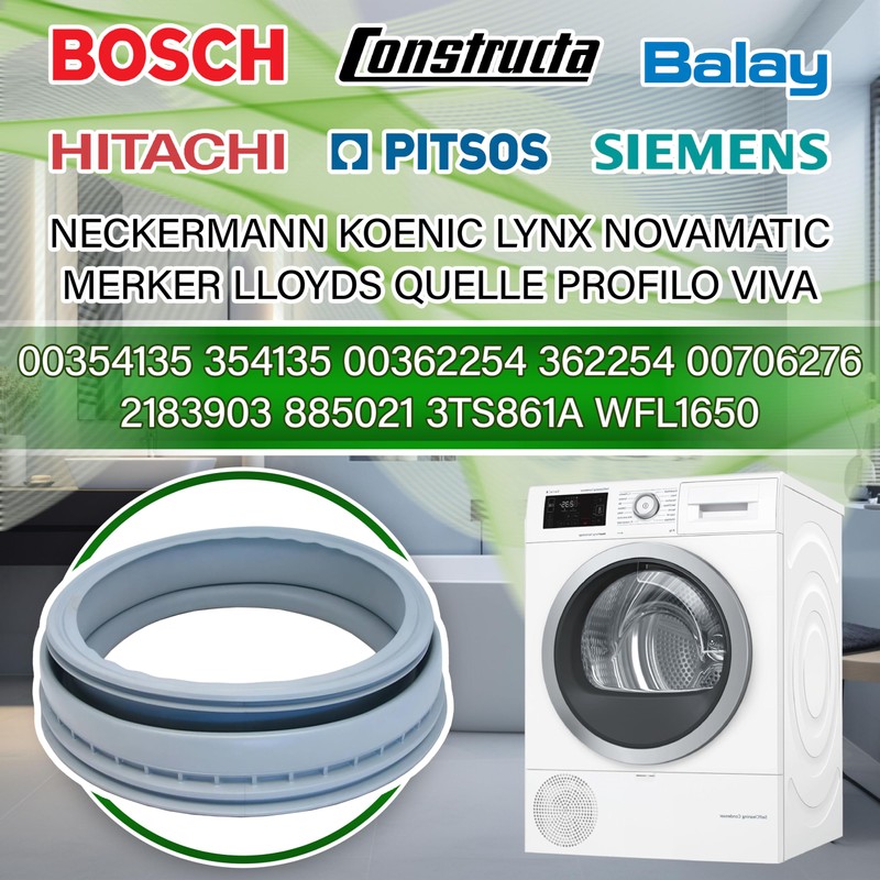 Door Seal for Washing Machine with Original Code 00354135 00362254
