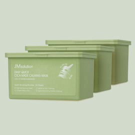 JM Solution Daily Quick Cica Made Calming Mask 30 sheets x 3 packs Total 90 sheets / 제이엠솔루션 데일리 퀵 시카 마데 카밍 마스크 30매 x 3개 총 90매