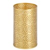 Wenbery Gold Trash Can for Bathroom, Metal Garbage Can for