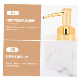 FELTECHELECTR Lightweight Travel Shampoo Bottles Press Type Pump Dispenser for Lotion Body Wash Face Wash