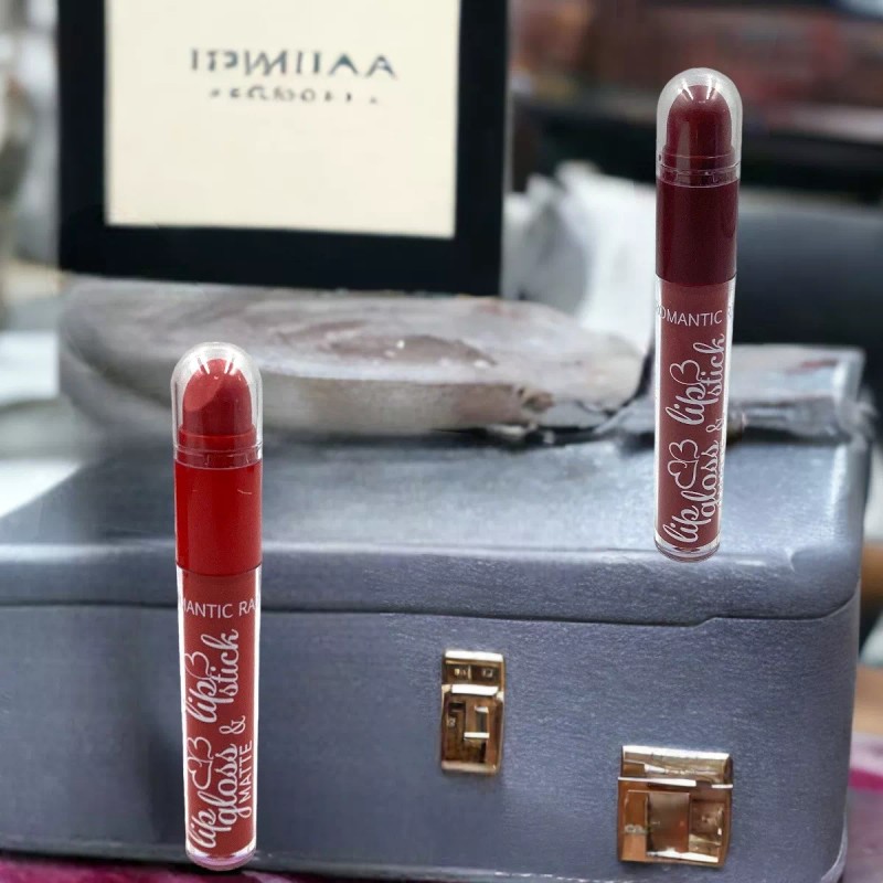 Huxia Beauty Labial Doble Punta Mate Indeleble Liquido Y Barra