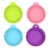 Giozoc 4 Pack Pet Food Can Cover Silicone Can Lids