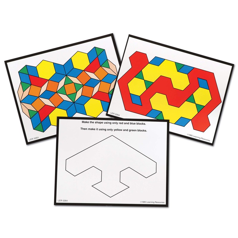Learning Resources Pattern Block Design Cards