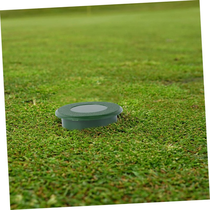 SUPVOX 2pcs Green Hole Cup Cover for Golf Training Durable