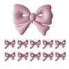 11 Pack Pink Bow Nylon Balloons for Birthday Decorations -