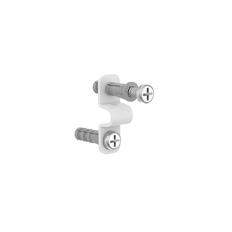 ClosetMaid 7561 Shelf Clips for Concrete Installation, 12-Pack, White