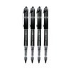 uniball Vision Elite Rollerball Pens, Micro Point (0.5mm), Black, 4