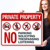 Sigo Signs, Private Property No Parking Soliciting Trespassing Or Loitering