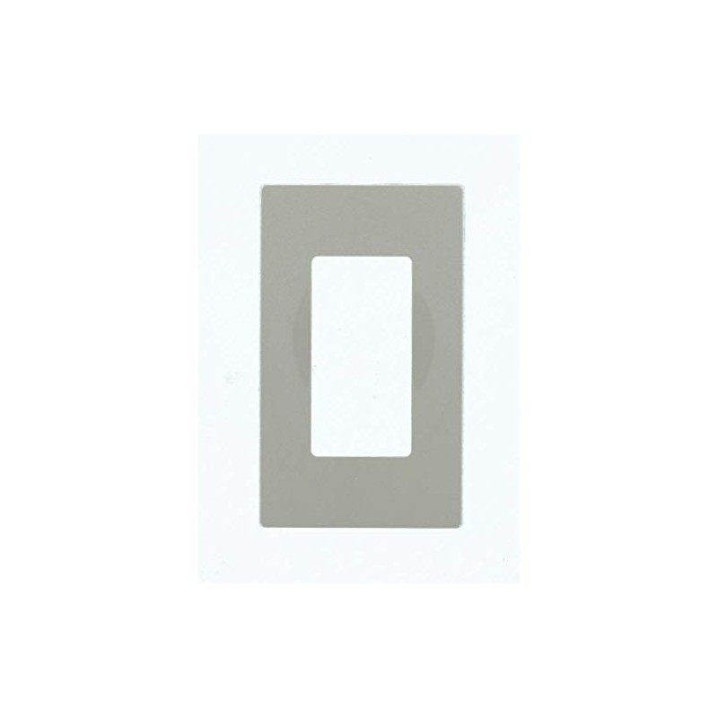 Leviton 1-Gang Decora Plus Screwless Wall Plate, 80301-SGY, Gray