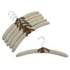 Only Hangers 17" Linen Padded Hangers w/Chrome Hook