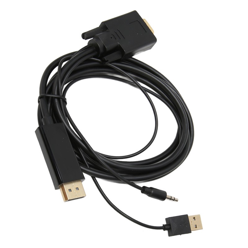 VGA to DP Connector Cable HD Video Converter Cable with