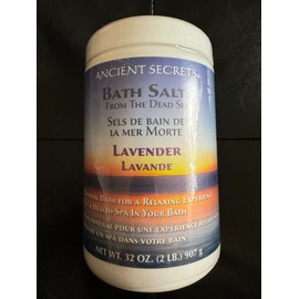 Ancient Secrets Dead Sea Mineral Baths Lavender 2 lbs Salt