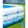 Inflatable Pool for Adults – 130" x 72" x 22"