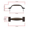 Fuxxer® Antique Drawer Handles Bronze Iron Design 131 x 30