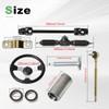 JNDO Go Kart Steering kit 380mm Steering Shaft+340mm Rack and