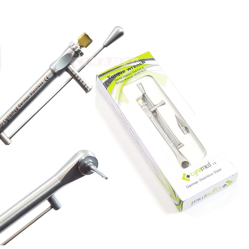 Premium German Universal Torque Wrench Ratchet 10-50 Ncm Abutment Dental
