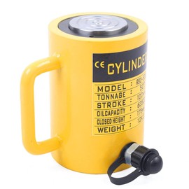 50 Ton Hydraulic Cylinder Jack Single Acting 4" / 100mm Stroke Lifting Jack Ram, Hydraulic Lifting Cylinders for Bending, straightening and Pulling on Trucks, Tractors and Heavy equipm