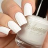 KBShimmer White Here White Now Nail Polish 0.5 oz Full