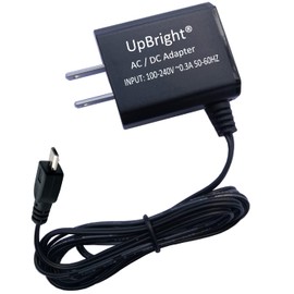 UpBright 5V USB AC/DC Adapter Compatible with Pyle Pro PPHP82SM PPHP122SM PPHP152SM 3.7V Li-ion Battery Wireless BT Streaming PA Speaker PPHP82SM.5 PPHP122SM.5 PPHP152SM.5 PRTPPHP152SMPA Power Supply