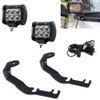 2x 3'' LED Spot Work Light & Upper Hood Ditch