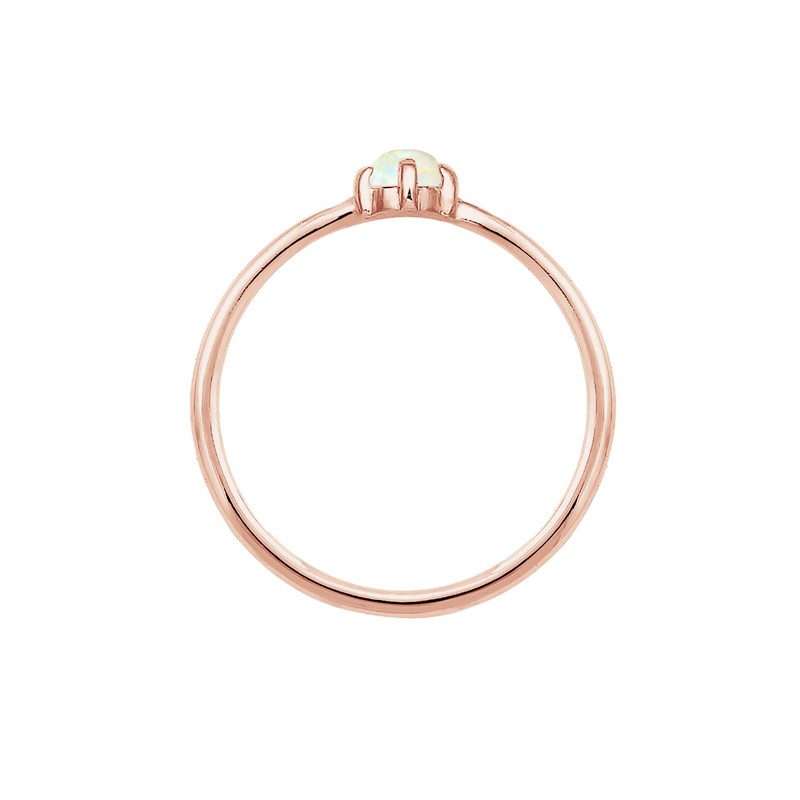 Elli Basic Geo Women's Ring with Synthetic Opal in 925