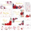 Decorably Thank You Cards with Envelopes & Stickers, Floral-Themed Cards