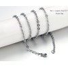 Cupimatch Juego de 2 collares de acero inoxidable con colgante