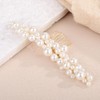 BERYUAN Pearls Wedding Hair Comb Faux Pearls Wedding Headpiece Women