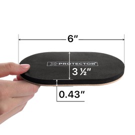 X-Protector Felt Furniture Sliders Hardwood Floors - 4 PCS 6" x 3 1/2" Furniture Sliders - Heavy Duty Felt Sliders Hard Surfaces – Move Your Furniture Easily & Safely!