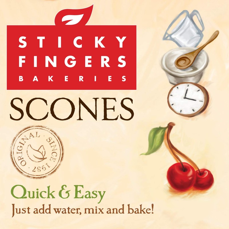 English Scone Mix, Tart Cherries by Sticky Fingers Bakeries –