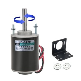 Mini Electric Motor 12V/24V Permanent Magnet DC Motor High Speed Low Noise for DIY Generator Ideal for CW/CCW 3500/7000RPM