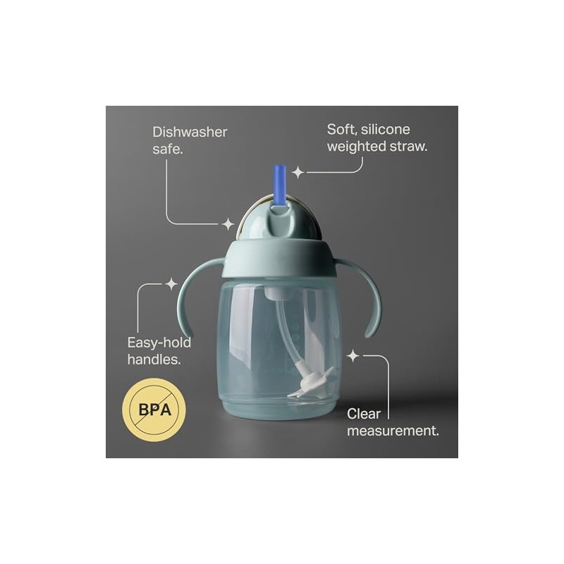 Tommee Tippee Vaso Entrenador Popote Silicón 240 ml 6+m Rosa