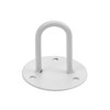 Pufguy White Pad Eye Plate Hook Metal Ceiling Hooks for